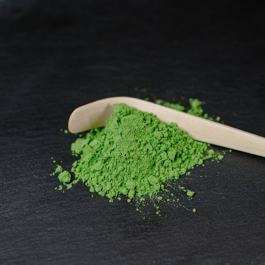 Organic Japanese ceremonial matcha powder from Kagoshima