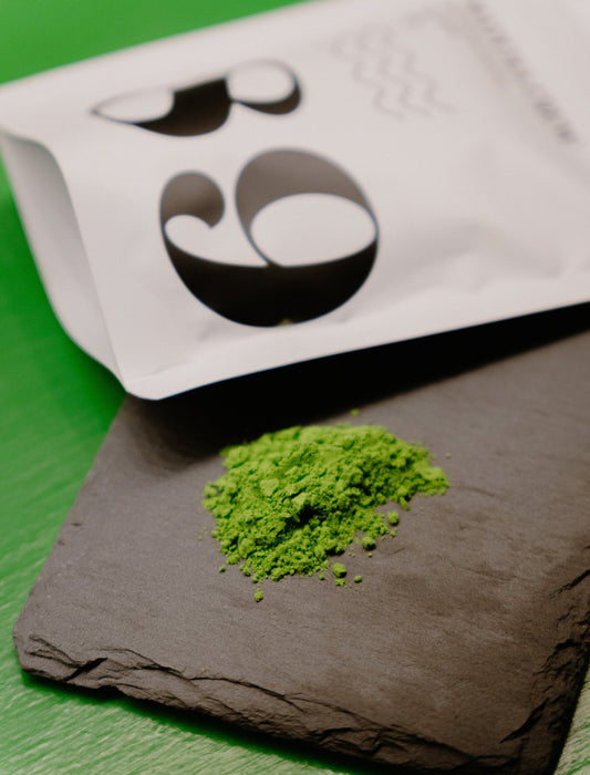 Japanese ceremonial matcha powder prepared by Matcha Crew